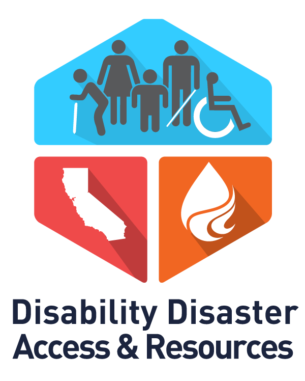 Logo of Disability Disaster Access & Resource (DDAR). Logo of Disability Disaster Access & Resource (DDAR).